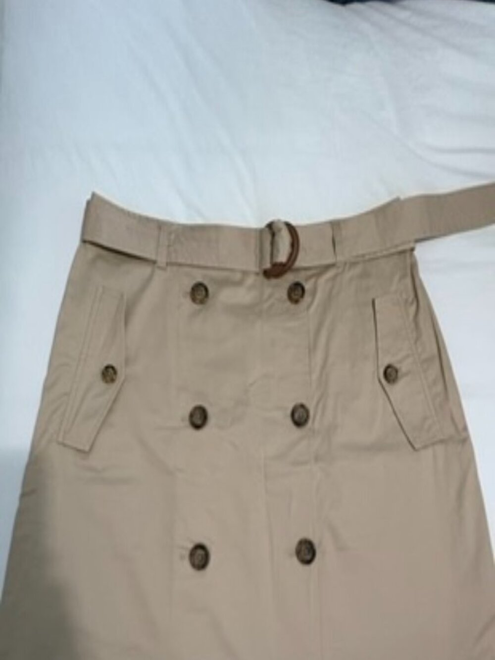 Ralph Lauren Double Breasted Belted Utility Skirt Size 14